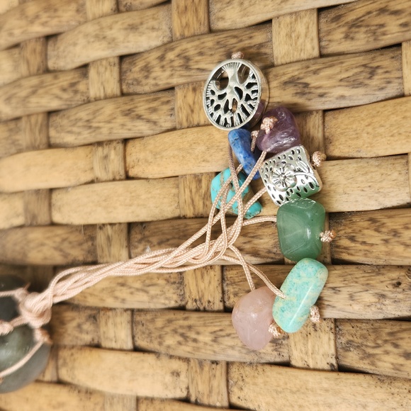 Labradorite Boho Crystal Keychain - Picture 4 of 4